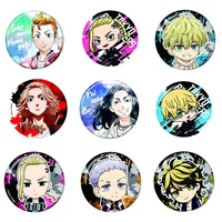 anime movie tokyo revengers badge brooch enamel pins game lapel pin custom brooches gifts for fans friend