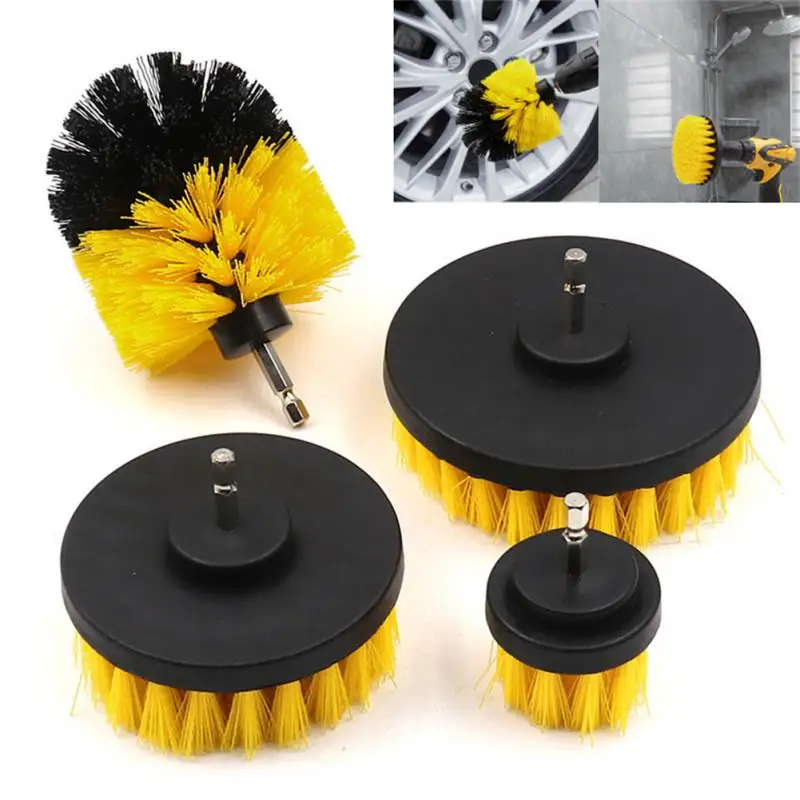 

2/3.5/4/5inch Electric Scrubber Brush Electric Drill Brush Car Detailing Brush Tool Rim Brush Set For Cleaning Old Stains