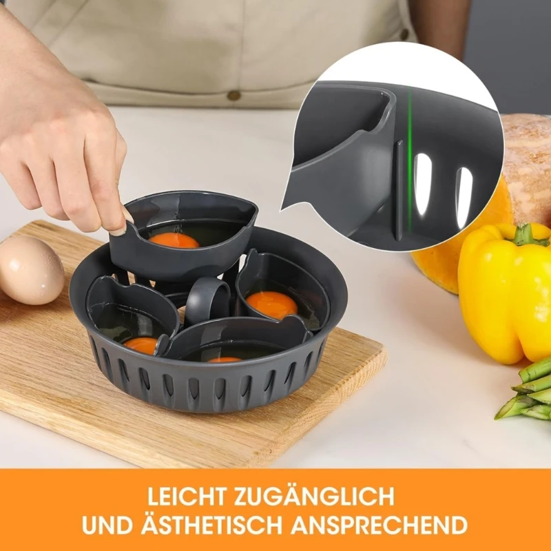 Фото D0AB для Thermomix TM6 TM31 подставка для яиц кастрюли лоток для яиц-браконьеты кухонные гаджеты №3