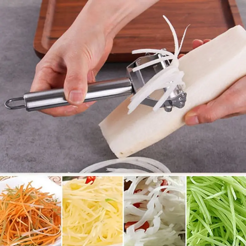 

Stainless Steel Potato Cucumber Carrot Grater Julienne Peeler Vegetables Fruit Peeler Vegetable Slicer
