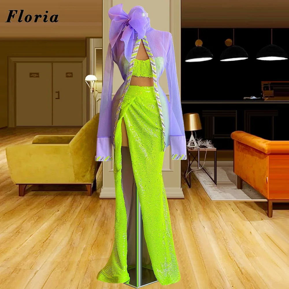 

Элегантные желтые вечерние платья с блестками, вечернее платье с высоким разрезом сбоку для выпускного вечера, турецкие женские платья Дуб...