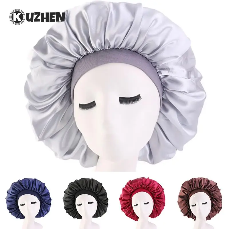 

Extra Large Sleep Cap Waterproof Shower Cap Women Hair Treatment Protect Hair From Frizzing