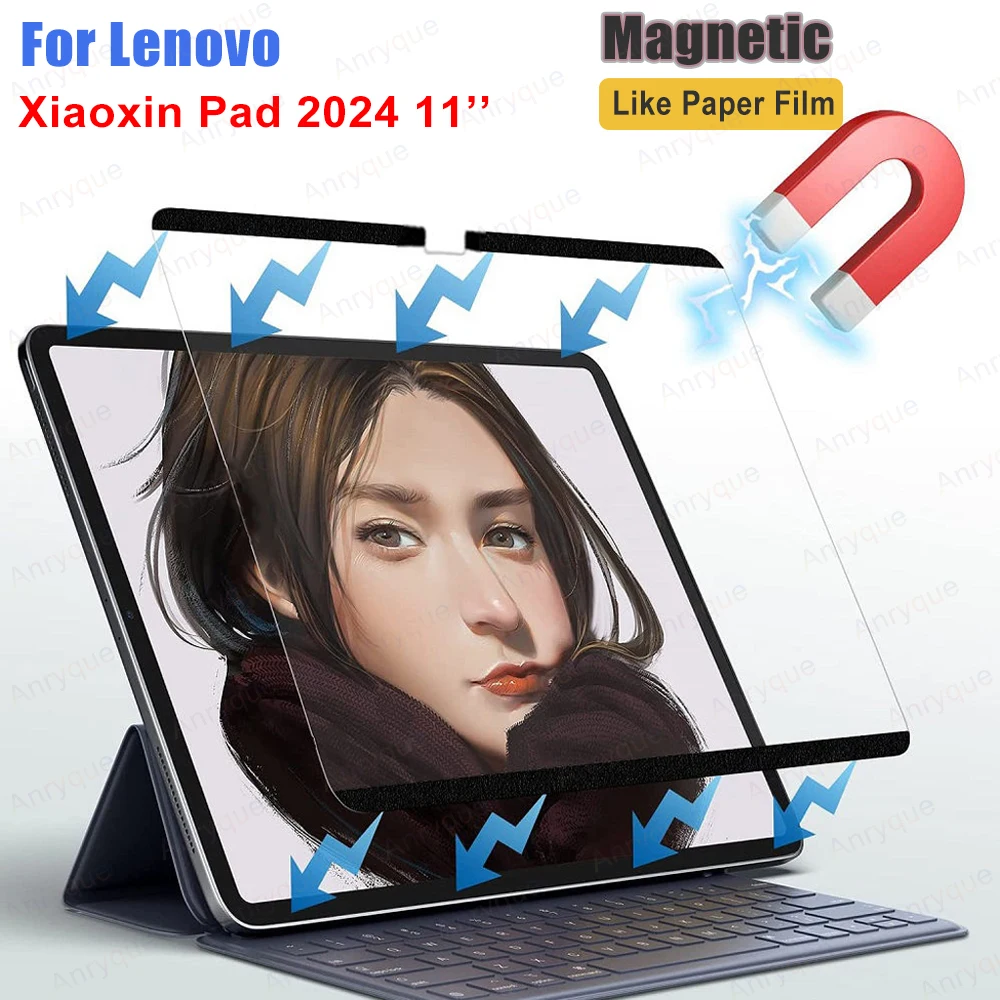 Бумажная магнитная защитная пленка для экрана Lenovo Xiaoxin Pad 2024 11-дюймовый планшет