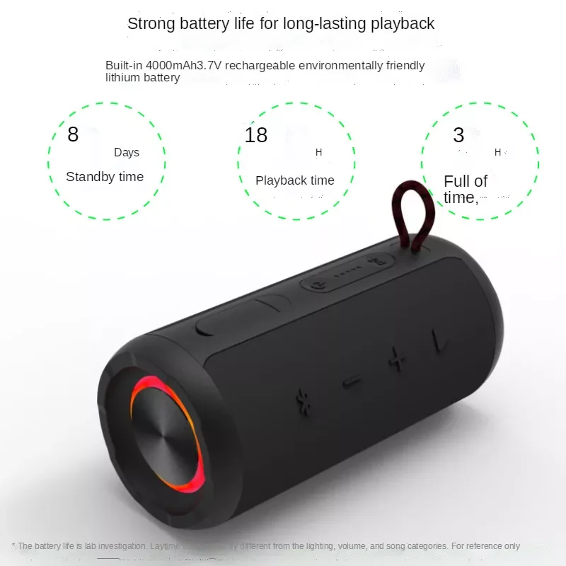 

Новинка, мощная Беспроводная bluetooth Колонка 20 Вт, RGB, TWS, 4000 мАч, IPX7, водонепроницаемый сабвуфер, стерео, басы, громкая связь/TF c