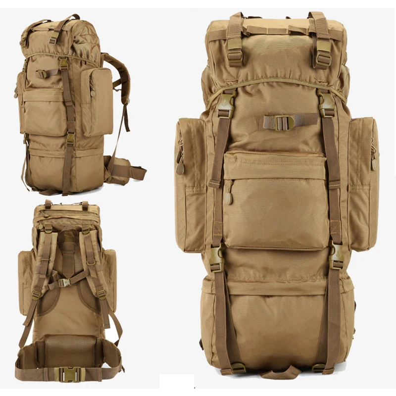 

70L Large Capacity Military Backpack High Quality Waterproof Oxford Backpacks Men's Military Travel Bag With Rain Cover