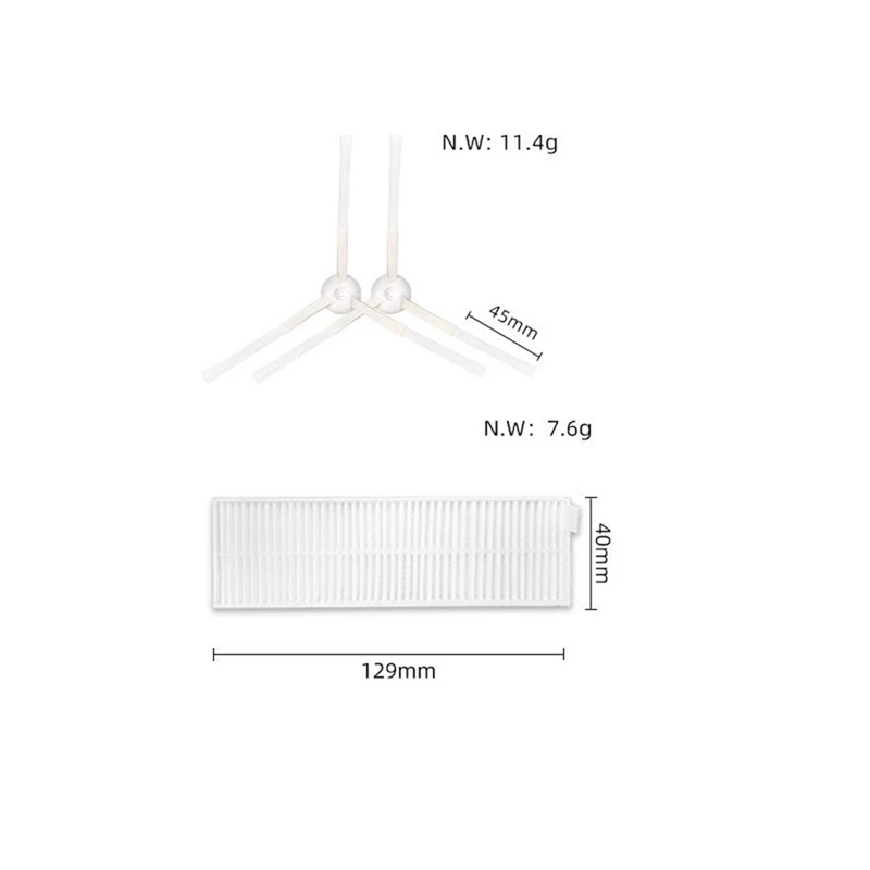 Запасные части для фильтра с роликовой щеткой робота XIAOMI MIJIA G1 вакуумная швабра