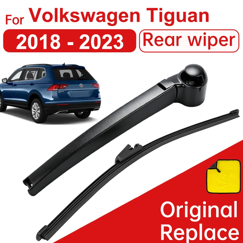 Фото Задний рычаг стеклоочистителя и щетка для VW Tiguan 2018 - 2023 OE 5NN-955-707-03C OEM качественный набор 335 мм Задняя щетка стеклоочистителя запасные 5NN-955-427-03 №1