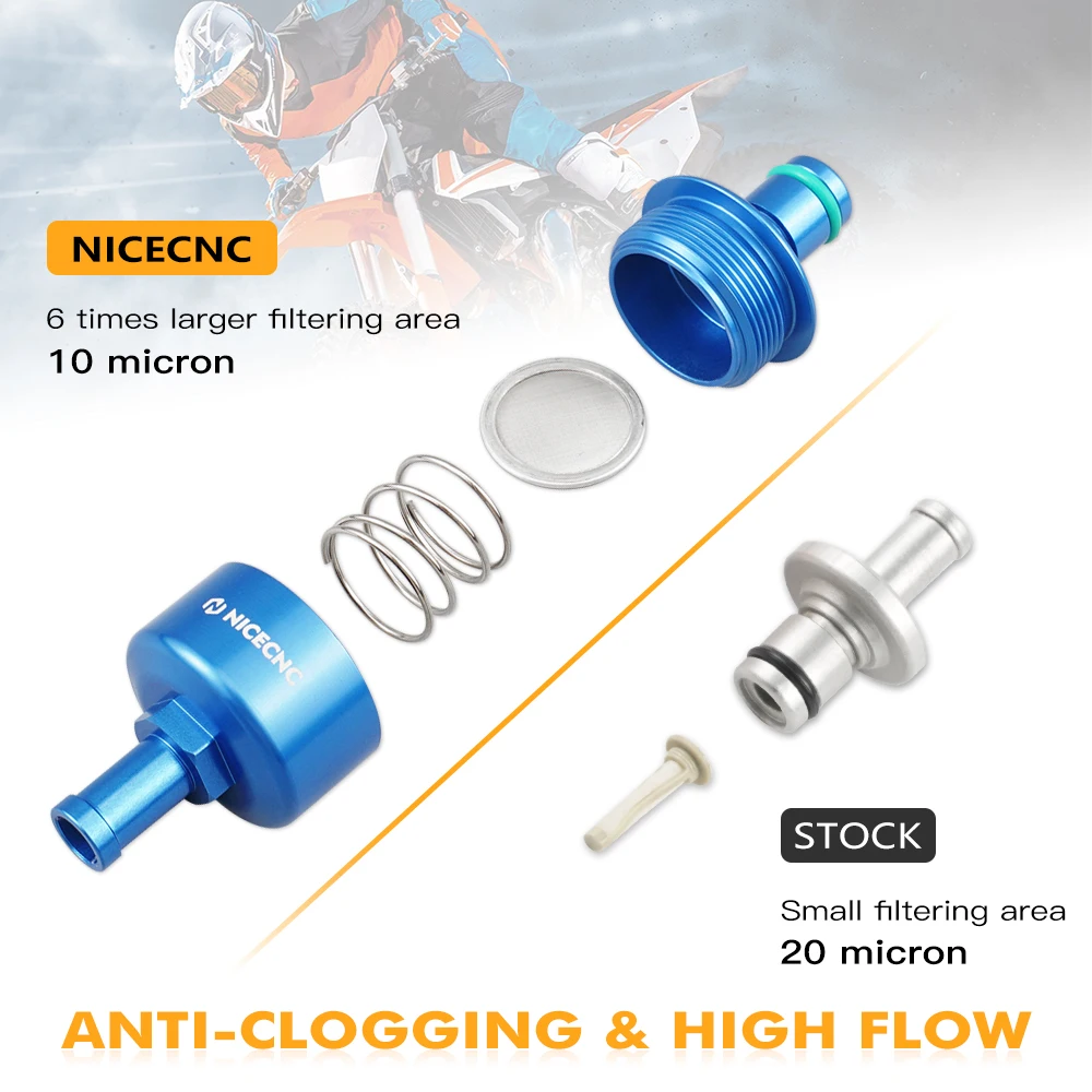 NiceCNC разъем топливного фильтра для масляного бака Husqvarna Husaberg FE FC FX 250 350 390 450 501 570