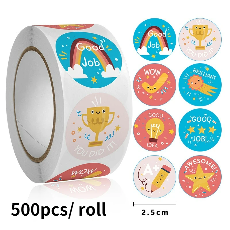 

500 шт./рулон, 1 дюйм