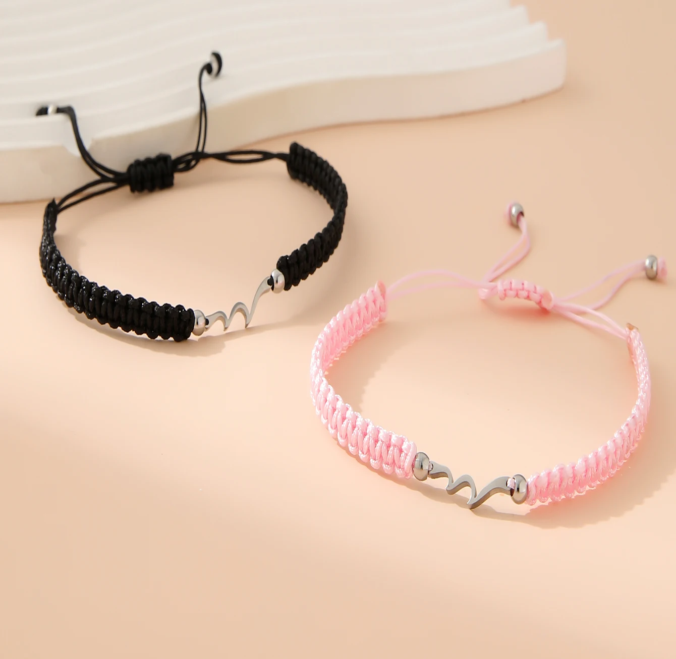 Волнистые одинаковые браслеты для пар лучший друг браслет дружбы Bff женщин и