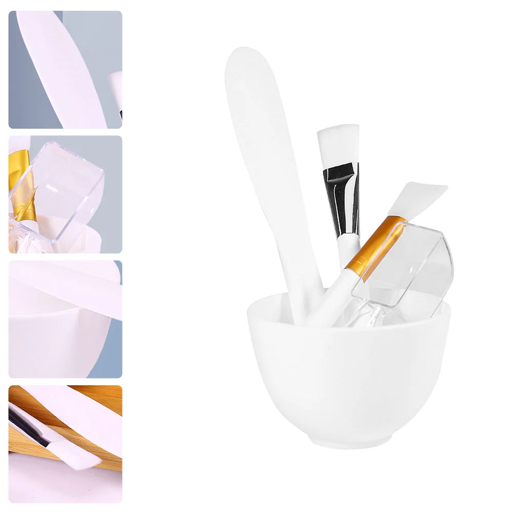 

Bowl Face Mixing Set Facial Diy Brush Silicone Rod Stirringmud Tool Kit Applicatorbeautytools Spatula Drop Purple Brushes Anti