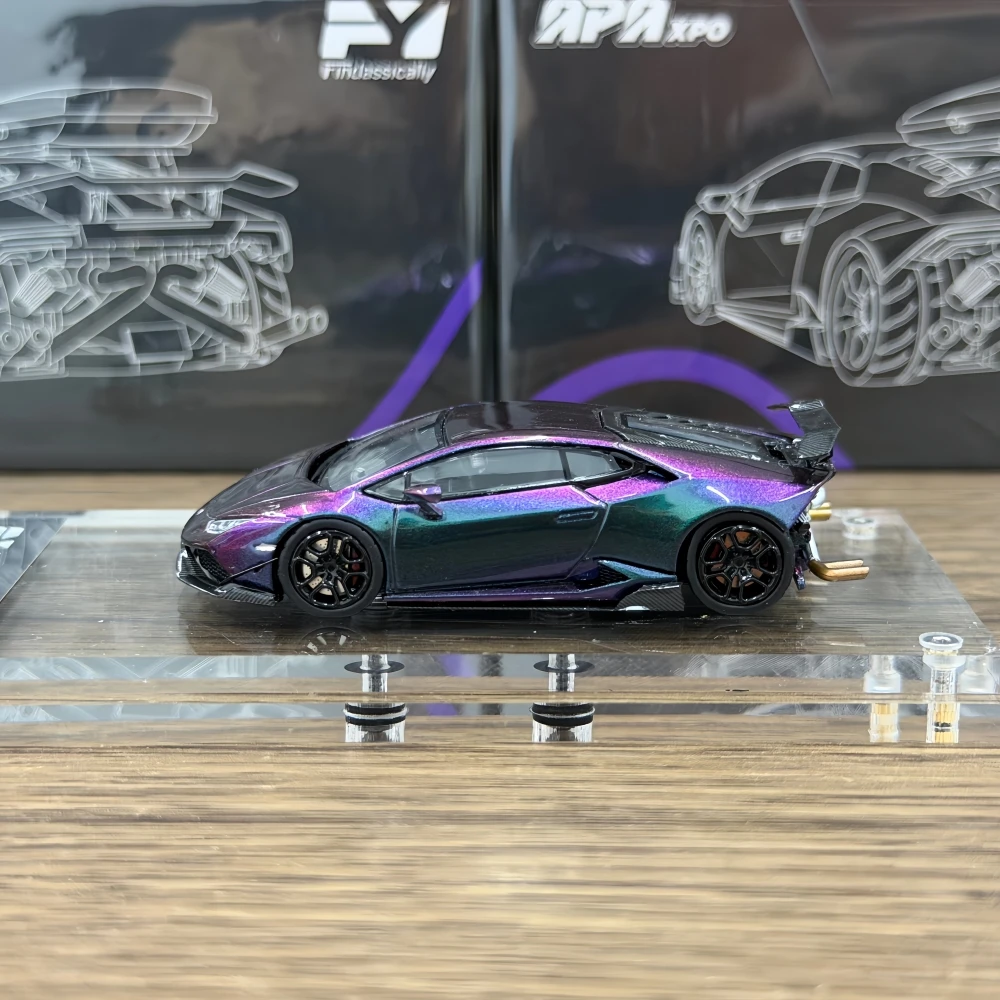 Фото Коллекционная модель автомобиля Findclassically 1:64 LP610 с экстремальной модификацией, литая под давлением №2