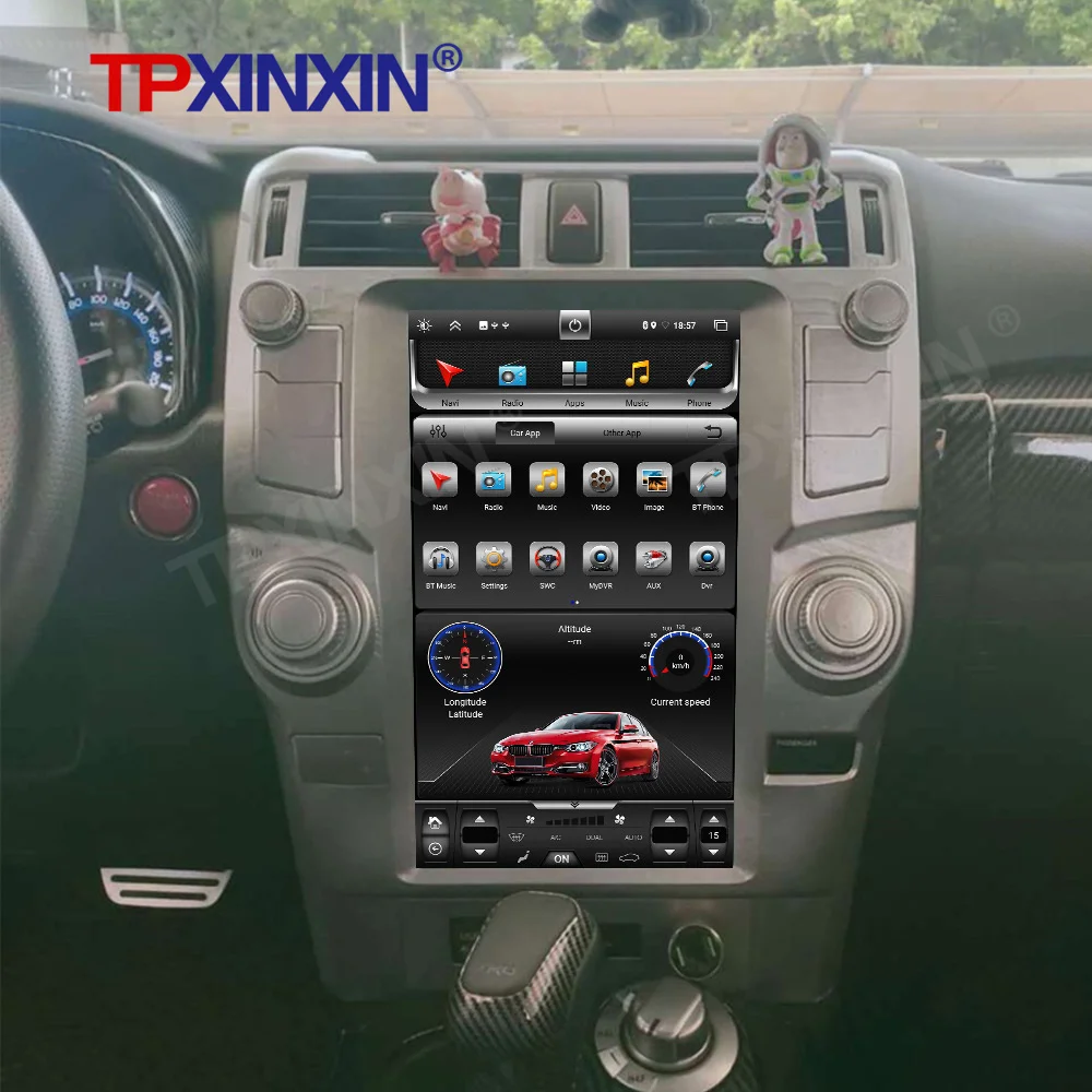 2 Din для Toyota 4runner 2009 -2019 Android 10 0 6 + 128G автомобильный мультимедийный плеер