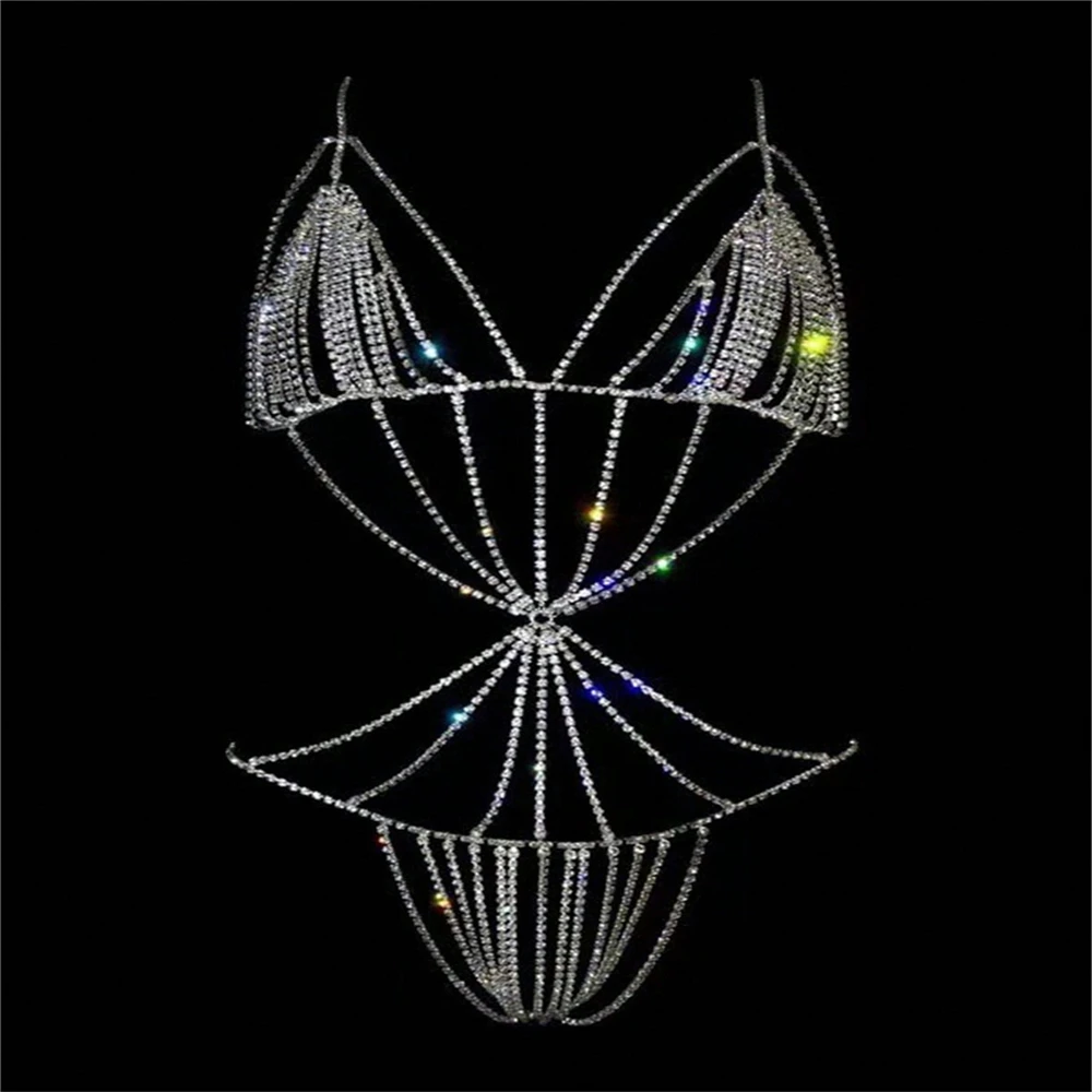 Модный Персонализированный Женский Бюстгальтер-цепочка Блестящие Ювелирные