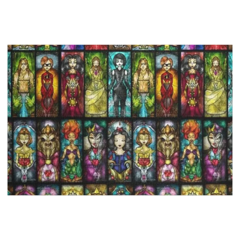 Витражный дизайн головоломка весы двигатели персонализированный подарок