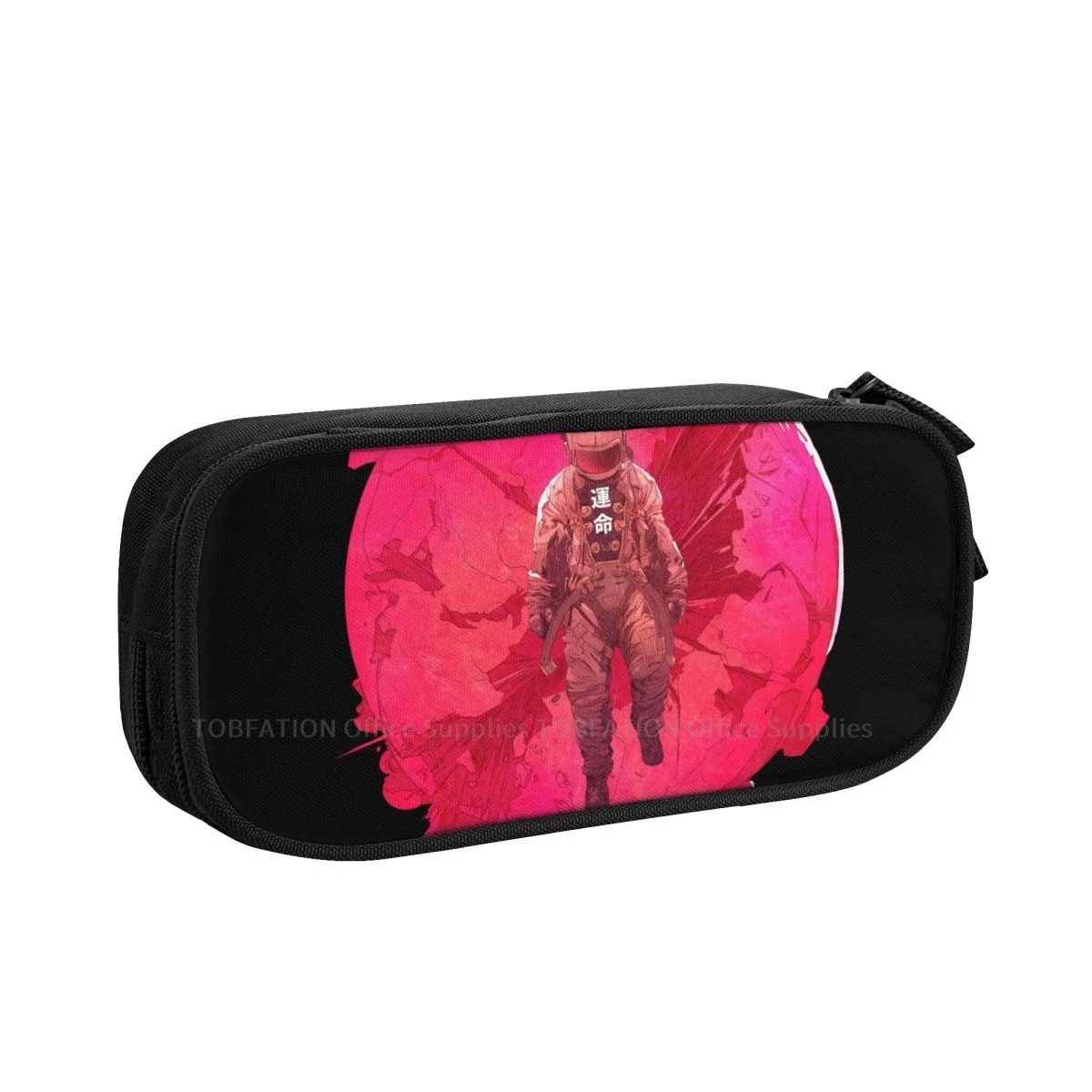 

Pink Heart Pencase Astronaut And Space Pencil Bag Teenage School Storage Supplies Large Capacity Double Zipper