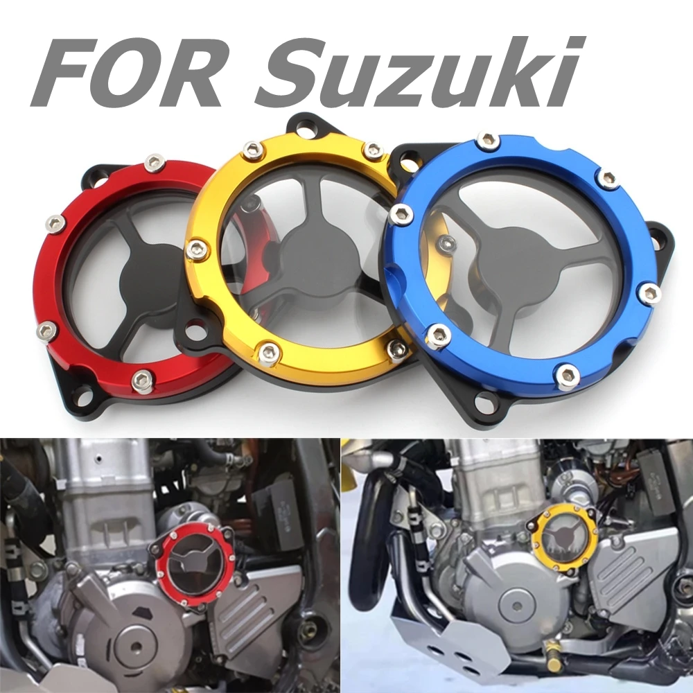 

CNC Starter Idle Gear Cover For SUZUKI DR-Z 400/E/S/SM DRZ400SM DRZ400S DRZ LTZ LTR 450 Motorcycle Crankcase Cap Accessories