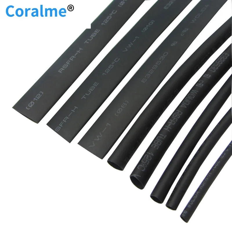 

1 Meter 2:1 Black 12mm 15mm 16mm 18mm 20mm 25mm 28mm 30mm Heat Shrink Heatshrink Tubing Tube Sleeving Wrap Wire