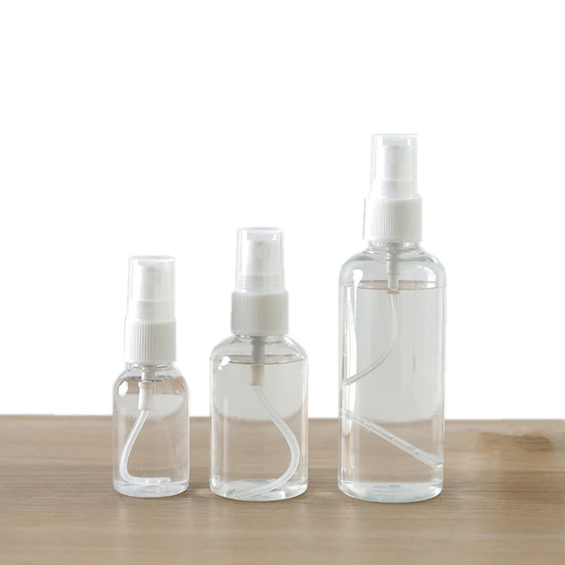

Пустые бутылки 30/50/100 мл, Мини Прозрачная пластиковая бутылка, портативный дорожный косметический Органайзер, бутылка с распылителем