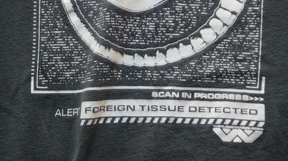 Футболка Aliens Colonial Marines футболка для видеоигр промо-сканирование Alien M