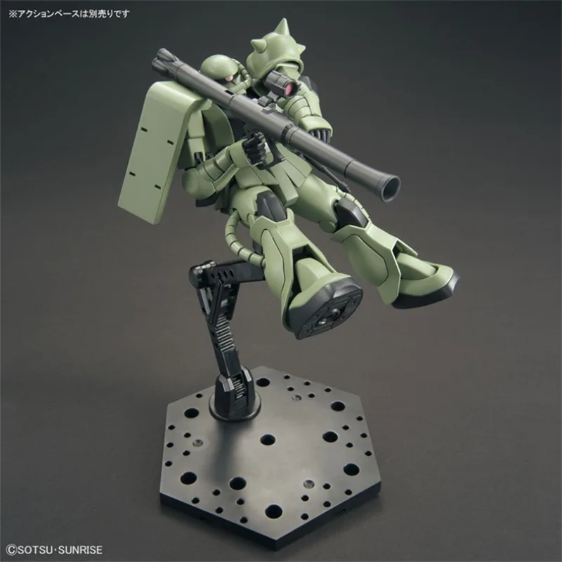 Фото В наличии: Сборная модель Bandai Gundam HG 1/144 MS-06 ZAKU II, аниме-фигурка, коллекционная игрушка для мальчиков, подарок №5
