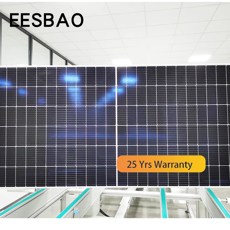 

China 400w 500w monocrystalline silicon solar system panel 450w high-efficiency photovoltaic module household appliances