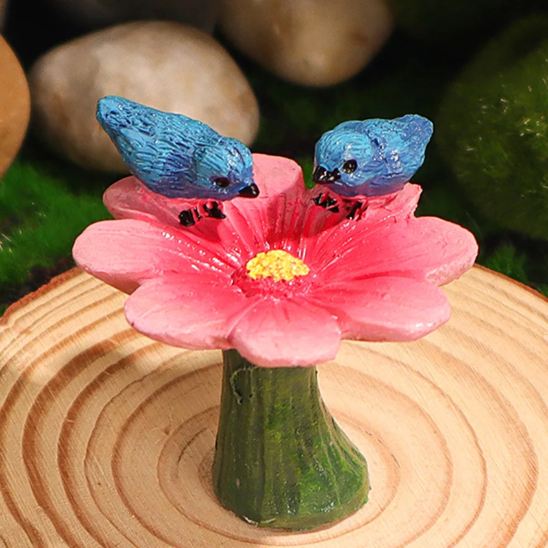 Miniature Garden Resin Fairies Figurines Cartoon Building Statue Fairies Ga