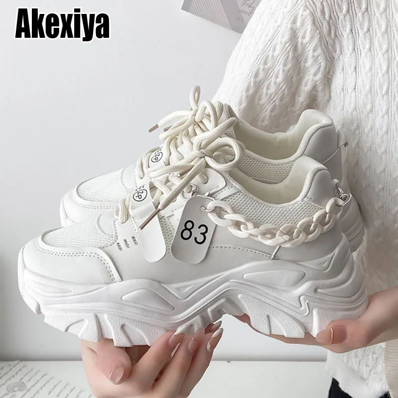 

Breathable Platform Shoes Luxury Shoes for Women Chains Designer Women's Shoes Light Leisure Walk Shoes Fashion Women's Sneakers