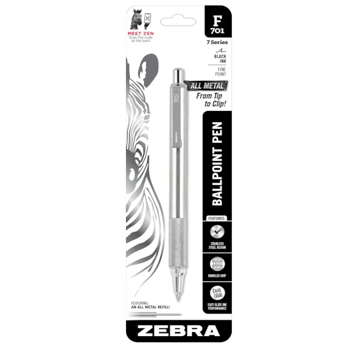 

Шариковая ручка ZEBRA F-701 402 301 металлическая
