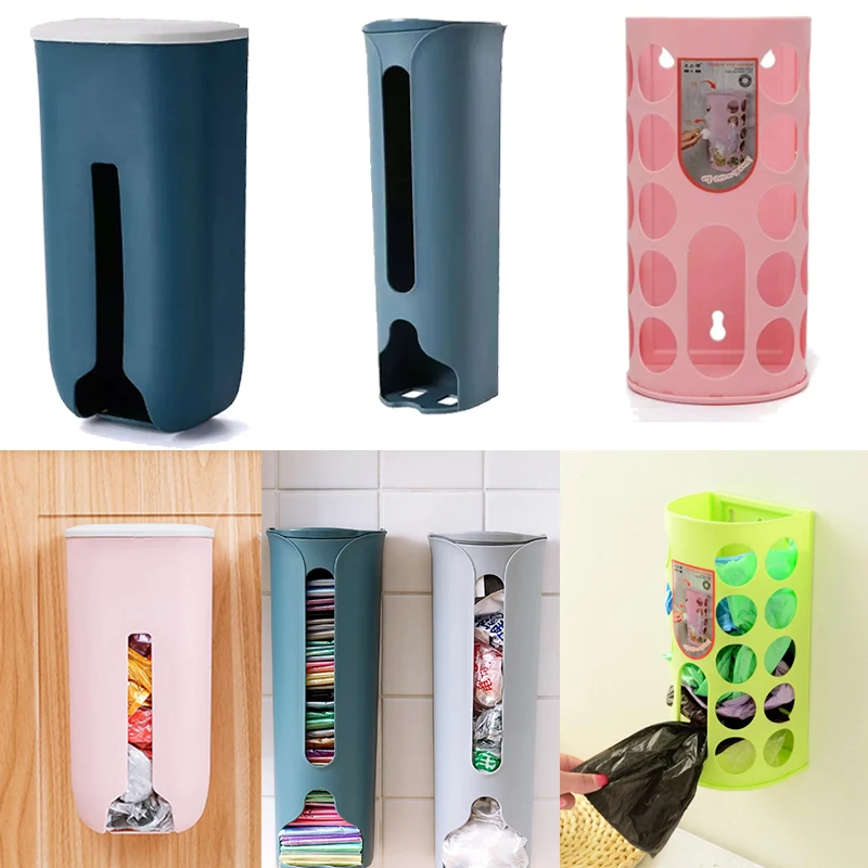 

Home Garbage Bag Box Kitchen Organizer Bathroom Wall Hanging Storage Rack Bags Dispenser Storing Rack Drawing Storage Box Holder