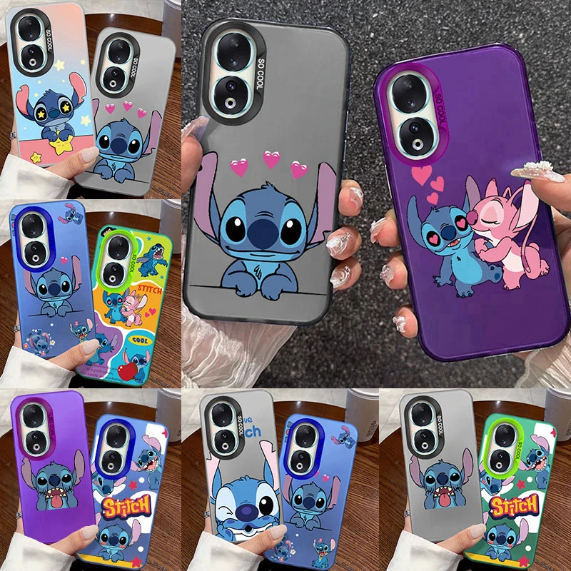 Чехол для телефона Cute Stitch Couple Honor 200 Pro Lite X9a X8a X7a 90 70 X8b 5G Cartoon задняя крышка из ТПУ