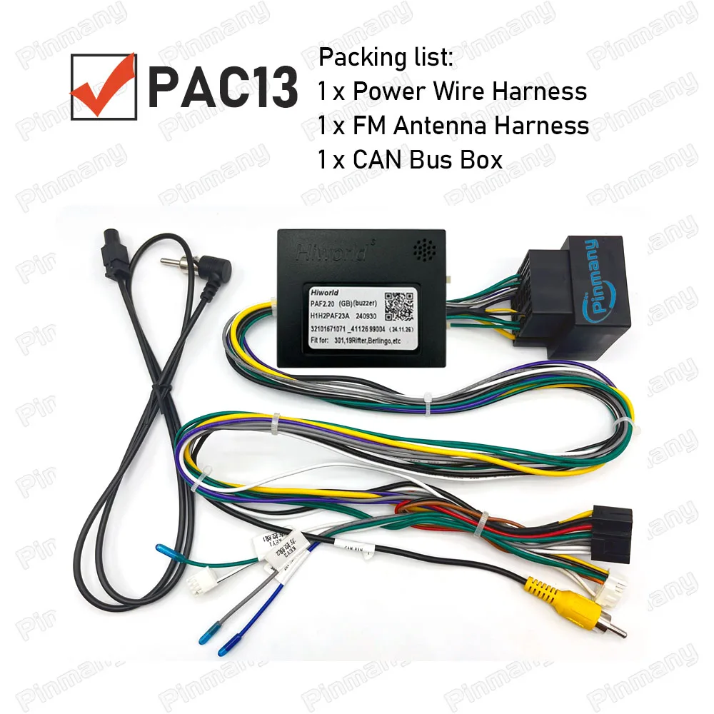 

Автомобильный радиоприемник, жгут проводов питания, адаптер CAN-шины для Peugeot 5008 4008 2008 508 408 308 Citroen C5 Aircross C3-XR