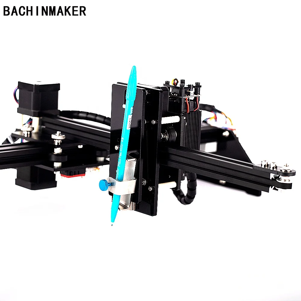 

BACHINMAKER New Product Multi-function DIY Pen Drawing Robot and laser Engraving Machine for lettering writing plotter 500mW