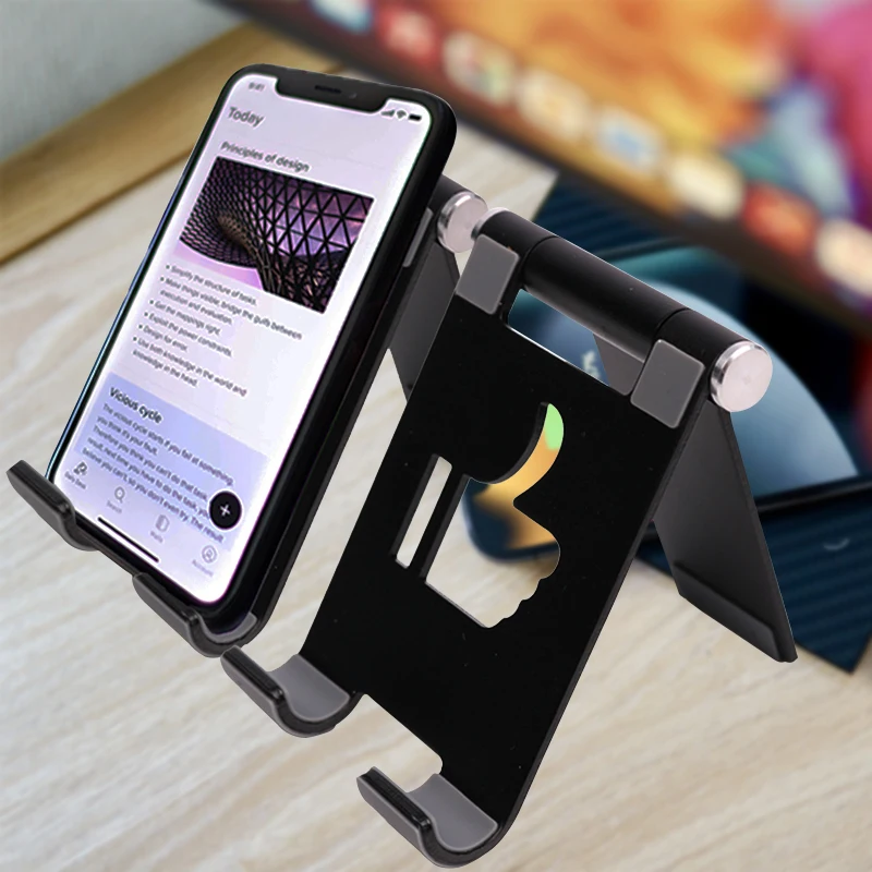 Universal Mobile Phone Stand Folding Lazy Bracket Cellphone Stand Foldable Phone Stand  Phone Holder Stand Cell Phone Holder