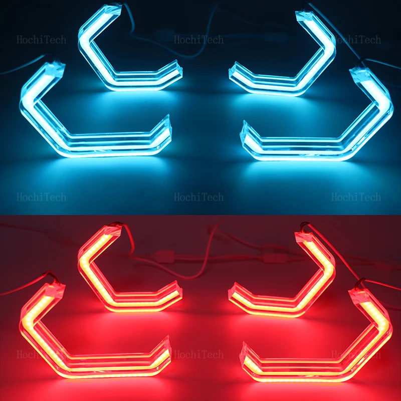 RGB многоцветные световые кольца в стиле M4 APP управление DRL LED Angel Eyes Kit для BMW X3 E83