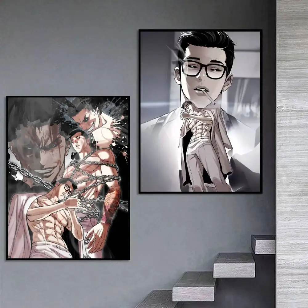Постер DG James Lee Manhwa Lookism, самоклеящаяся художественная водонепроницаемая бумажная наклейка для декора стен кафе, бара, комнаты. (art.: 3920dcd4639c4) - 3920dcd4639c4