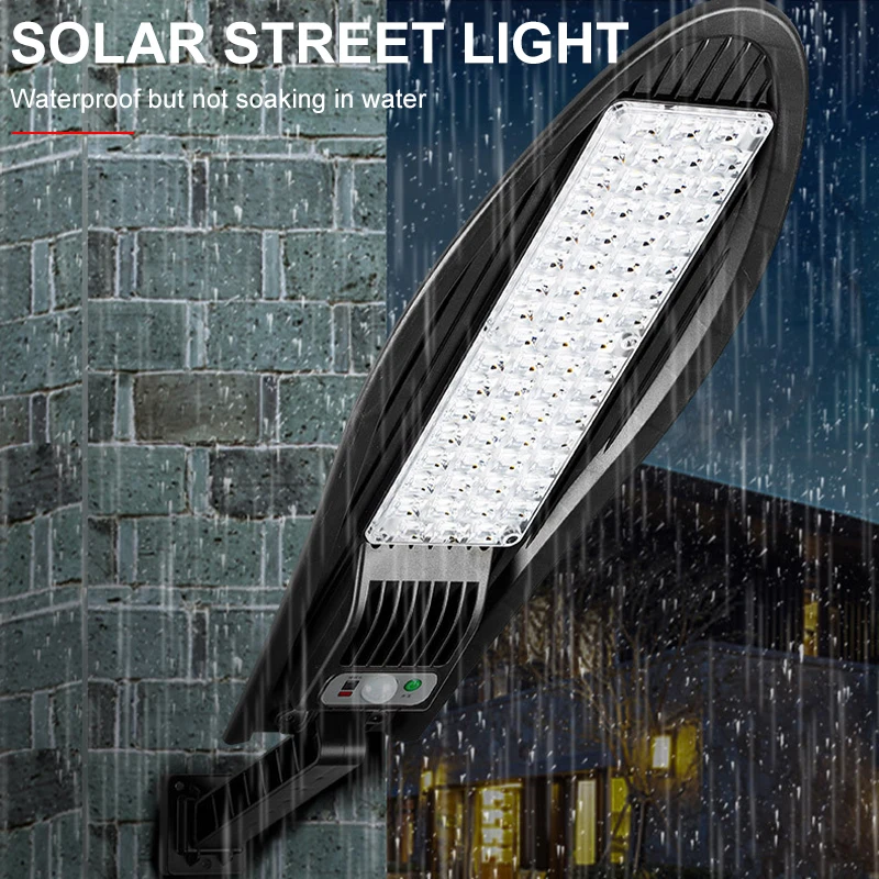 

Светодиодный уличный фонарь на солнечной батарее, водонепроницаемый светильник с датчиком движения и дистанционным управлением, 3 режима, ...