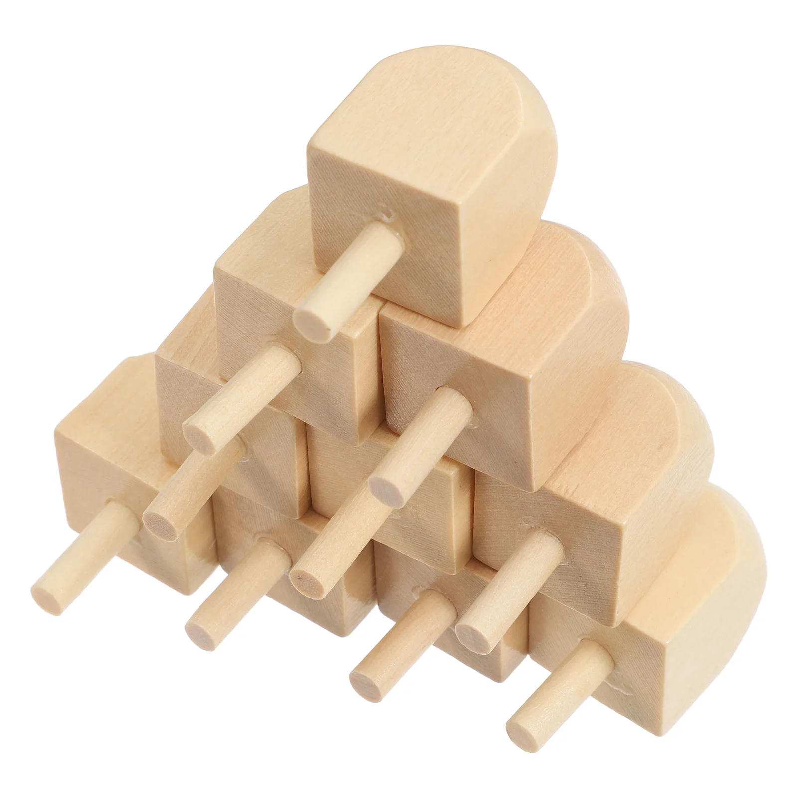 10 шт. деревянная волчок детская игрушка гироскоп баланс дерево лотоса