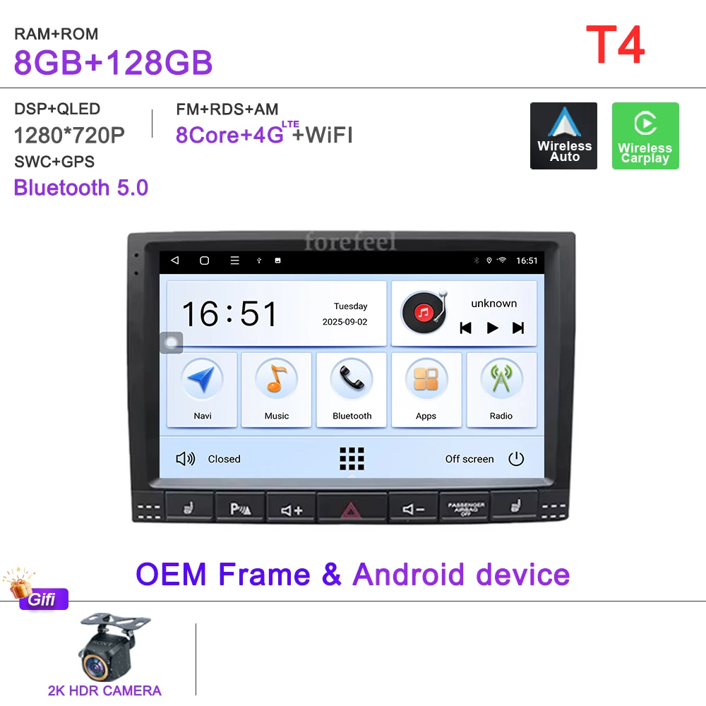

Android 15 для Volkswagen VW Touareg 2002-1010 2011 2012, мультимедийная навигация, GPS, видео, авторадиоплеер, автомобильная стереосистема 5G