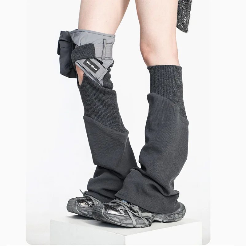 Женские Теплые Гетры В Стиле Киберпанк Y2K Асимметричные Чехлы Для Ног С