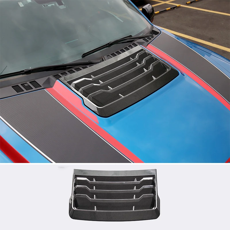 

tantan Car Front Hood Engine Cover For Ford USA F150 Raptor 4x4 Pickup Carbon Fiber Original Upgrade Car Exterior Accessories