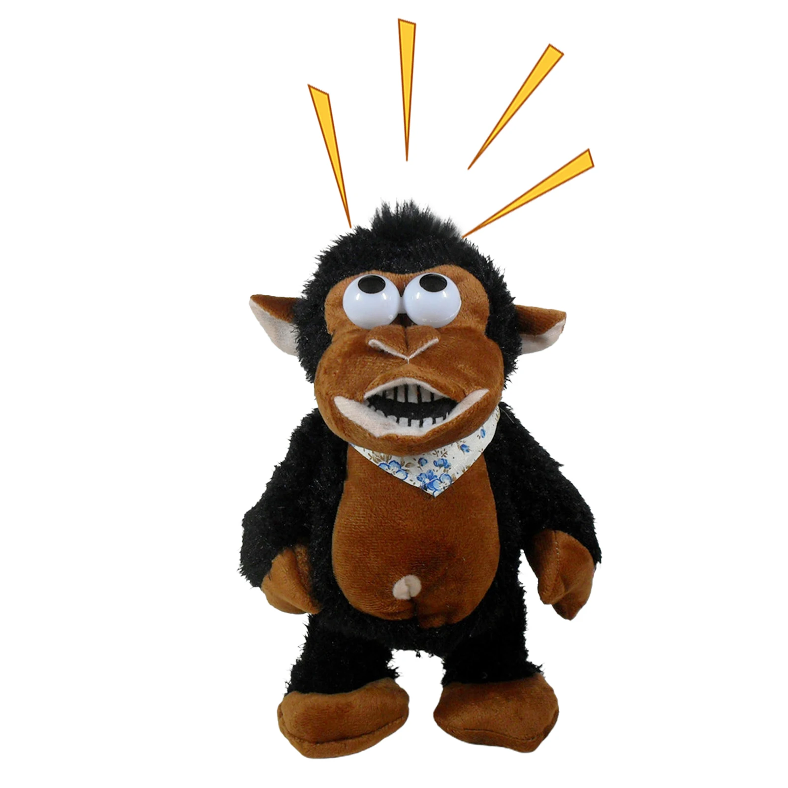 

Monkey Plush Cute Brown Black Stuffed Animal Plushie Pillow Monkey Toy With Laughing Music Hands Clapping Functions Lovable
