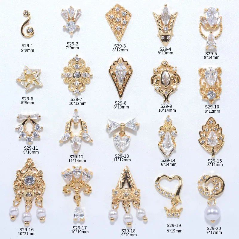 

Nail Diamond Nail Art Rhinestone Jewelry Zircon Diamond Gold Tassel Rhinestone Pendant New Diamond Jewelry Ornament