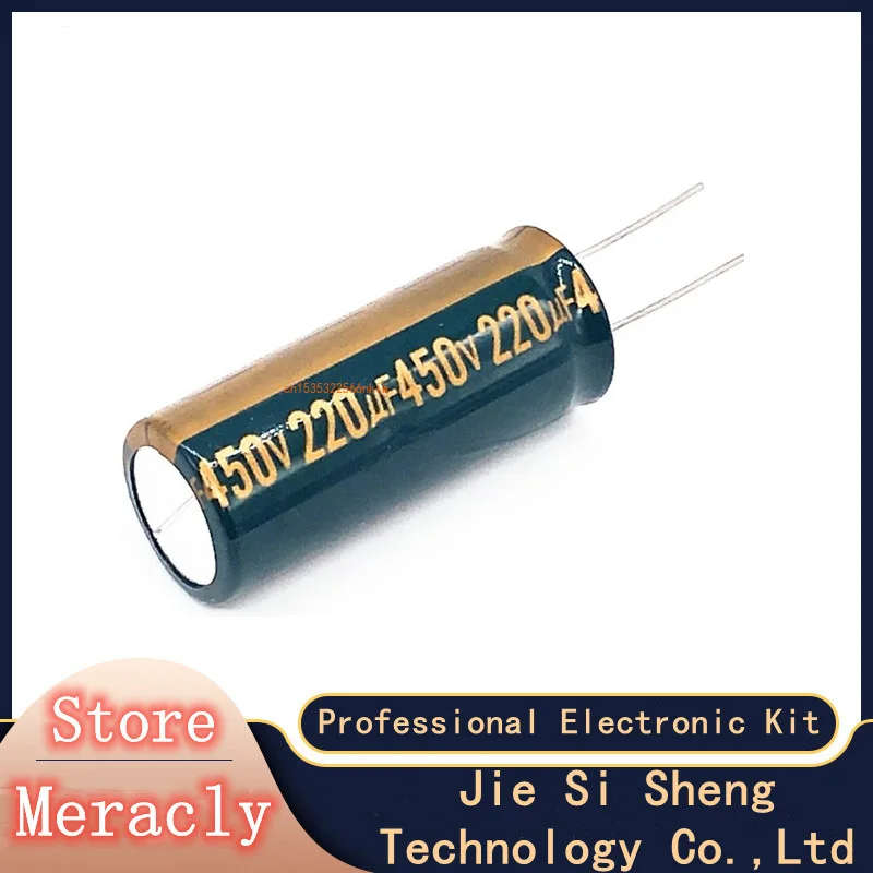 

Алюминиевый электролитический конденсатор высокой частоты с низким сопротивлением 450 в 220 мкФ Ф, 1 шт./лот, Размер 18*50 мм 20% RB92A 20%