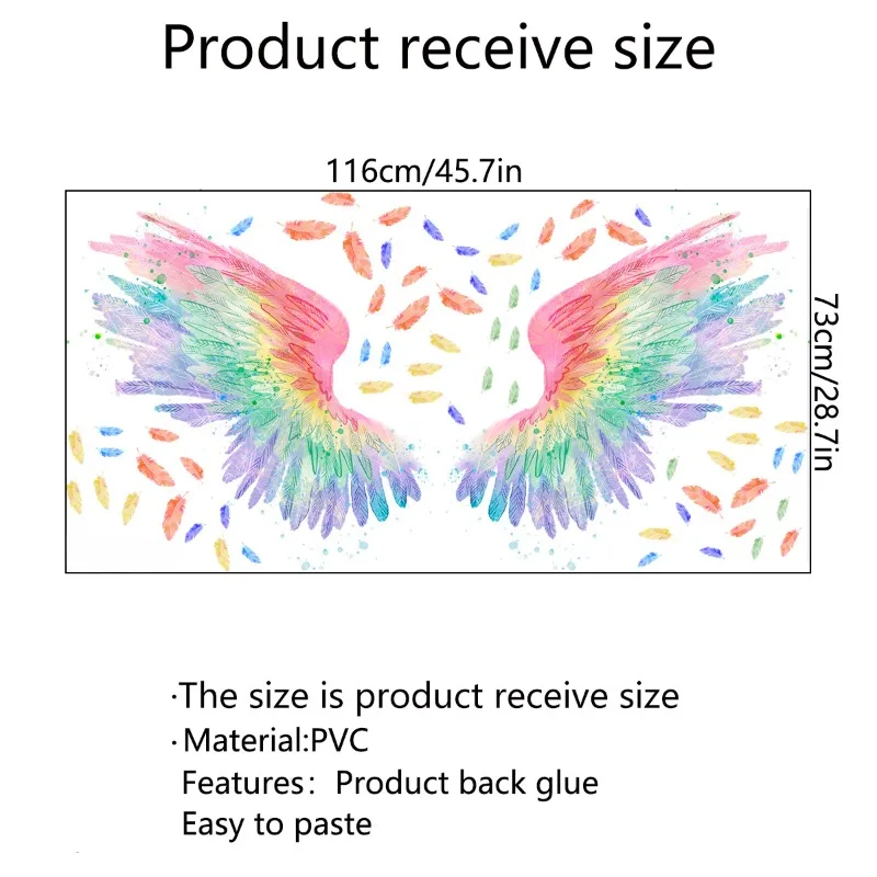 Красочные перья креативные наклейки на стену фон для спальни гостиной украшение