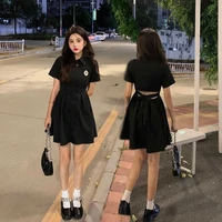 korean skinny mini skirt summer retro lightweight casual loose party prom dress elegant fashion ladies dress plus size tunic