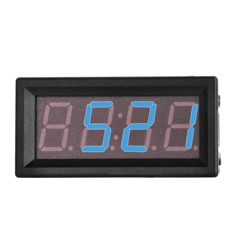 

Цифровой вольтметр с часами, измеритель температуры внутри и снаружи, 0,56 дюйма, 5 ~ 60 в, двойные датчики для автомобиля и мотоцикла