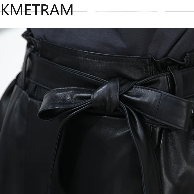 Юбка KMETRAM из натуральной овечьей кожи женские длинные юбки Осенняя женская