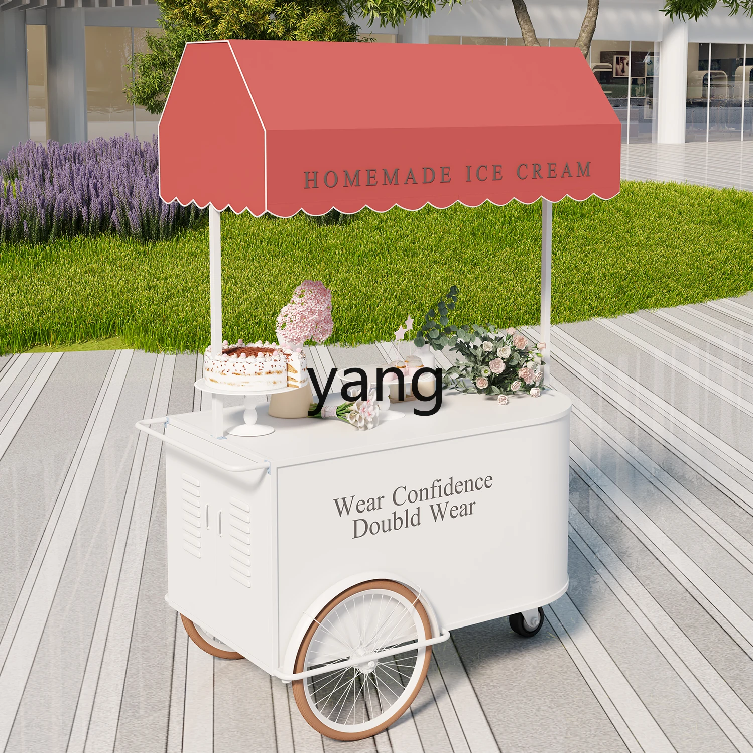 YJQ уличная тележка для ночного рынка закусочный рынок живописное место мобильные