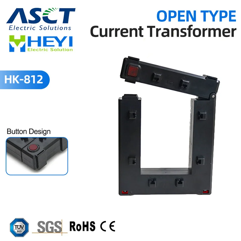 

HK-812 indoor clamp on current transformer 500-4000/5A Class0.5 with inner hole 80*120mm split core current transformer